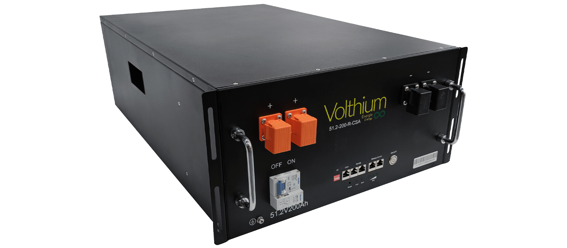 Vue d'ensemble du cœur technique avec batteries Volthium et Victron